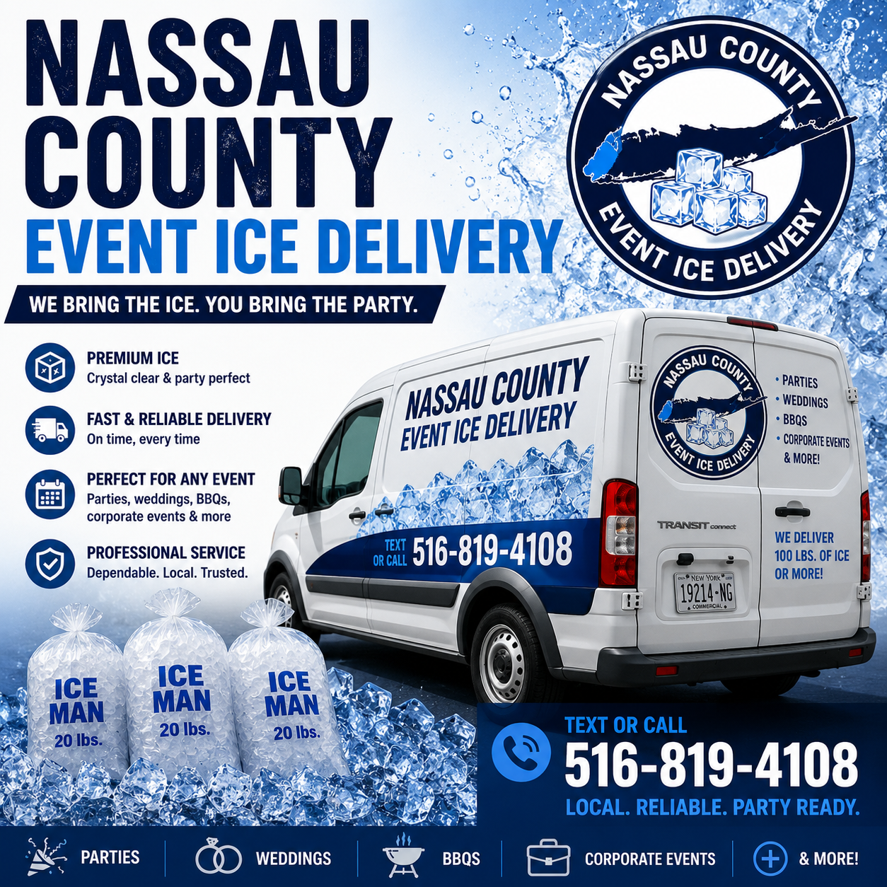 Nassau County NY Event Ice Delivery Nassau County Event Ice Delivery